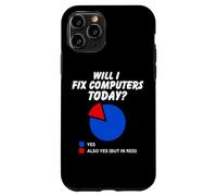 Will I fix computers Today? Yes Pie Chart for Tech Support Case for iPhone 11 Pro