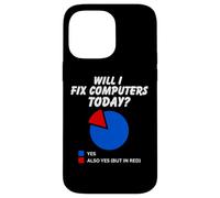 Will I fix computers Today? Yes Pie Chart for Tech Support Case for iPhone 14 Pro Max