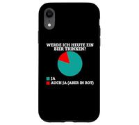 Will I have a beer today? Yes or yes (only in red) Case for iPhone XR