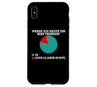 Will I have a beer today? Yes or yes (only in red) Case for iPhone XS Max