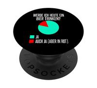 Will I have a beer today? Yes or yes (only in red) PopSockets Adhesive PopGrip