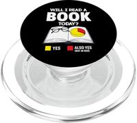 Will I Read a book today reading for women men books gifts PopSockets PopGrip for MagSafe