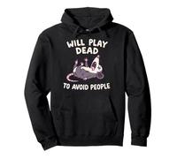 Will Play Dead To Avoid People Opossum Pullover Hoodie