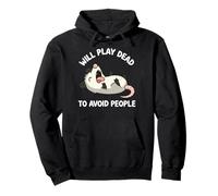 Will Play Dead To Avoid People Opossum Pullover Hoodie