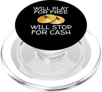 Will Play For Free Will Stop For Cash Cymbals PopSockets PopGrip for MagSafe