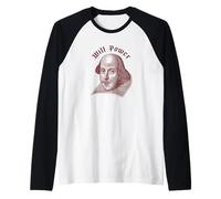 Will Power Funny William Shakespeare Literature Meme Raglan Baseball Tee