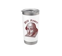 Will Power Funny William Shakespeare Literature Meme Stainless Steel Insulated Tumbler