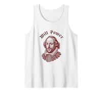 Will Power Funny William Shakespeare Literature Meme Tank Top