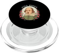 Will Power Portrait Of William Shakespeare With Roses PopSockets PopGrip for MagSafe