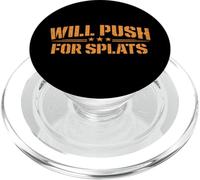 Will Push For Orange Splats Fitness Points Theory Cute Gym PopSockets PopGrip for MagSafe