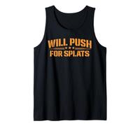 Will Push for Orange Splats Fitness Points Theory Cute Gym Tank Top