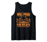 Will Push for Orange Splats Fitness Points Theory Cute Gym Tank Top