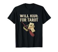 Will Ride for Tarot | Spell Passenger Occult Graphic Design T-Shirt
