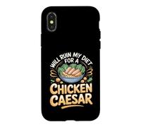 Will Ruin My Diet for a Chicken Caesar Salad Foodie Case for iPhone X/XS