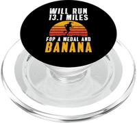 Will Run 13.1 Miles For A Banana Half Marathon Runner PopSockets PopGrip for MagSafe