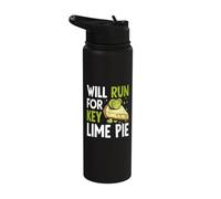 Will Run for Key Lime Pie Stainless Steel Insulated Water Bottle
