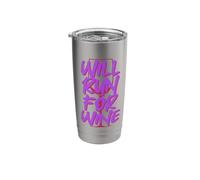 Will Run for Wine Stainless Steel Insulated Tumbler