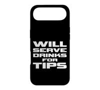 Will Serve Drinks For Tips Funny Bartender Barman Barmaid Case for iPhone Air