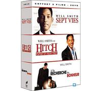 Will Smith : Sept vies / Hitch, expert en séduction / A la recherche du bonheur - coffret 3 DVD