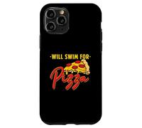 Will Swim For Pizza - Funny Swim Quotes Swimmer Case for iPhone 11 Pro