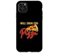 Will Swim For Pizza - Funny Swim Quotes Swimmer Case for iPhone 11 Pro Max