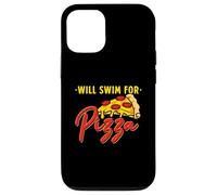 Will Swim For Pizza - Funny Swim Quotes Swimmer Case for iPhone 12/12 Pro