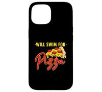 Will Swim For Pizza - Funny Swim Quotes Swimmer Case for iPhone 15