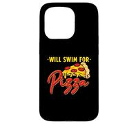 Will Swim For Pizza - Funny Swim Quotes Swimmer Case for iPhone 15 Pro