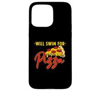 Will Swim For Pizza - Funny Swim Quotes Swimmer Case for iPhone 15 Pro Max