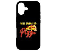 Will Swim For Pizza - Funny Swim Quotes Swimmer Case for iPhone 17