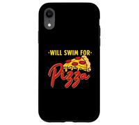 Will Swim For Pizza - Funny Swim Quotes Swimmer Case for iPhone XR