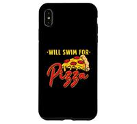 Will Swim For Pizza - Funny Swim Quotes Swimmer Case for iPhone XS Max