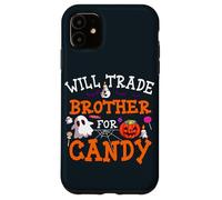 Will Trade Brother For Candy Pumpkin Lantern Halloween Case for iPhone 11