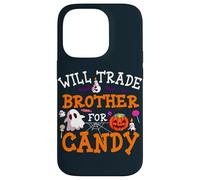 Will Trade Brother For Candy Pumpkin Lantern Halloween Case for iPhone 14 Pro