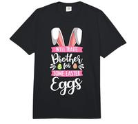 Will Trade Brother for Some Easter Eggs Bunny Easter Sibling Comfort Colors Adult Heavyweight T-Shirt
