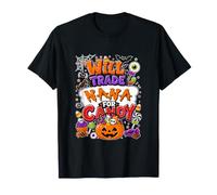 Will Trade Nana for Candy Halloween Pumpkin Basket Candy T-Shirt