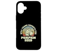 Will Trade Secrets For Pumpkin Seed Funny Gerbil Breeders Case for iPhone 16 Plus