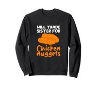 Will Trade Sister For Chicken Nuggets Kids Boys Girls Sweatshirt