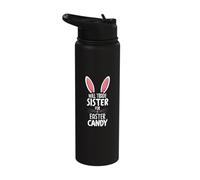 Will Trade Sister for Easter Candy Bunny Face Stainless Steel Insulated Water Bottle