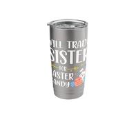 Will Trade Sister for Easter Candy Funny Easter Bunny Egg Stainless Steel Insulated Tumbler