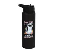 Will Trade Sister for Some Easter Candy Bunny Egg Hunter Stainless Steel Insulated Water Bottle