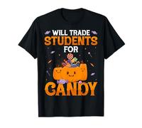 Will Trade Students for Candy Cafeteria Lunch Lady Halloween T-Shirt