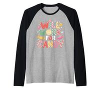 Will Work for Candy Children's Candy Lollipops Bear Funny Raglan Baseball Tee