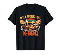 Will Work for K BBQ Funny Korean Barbecue Master T-Shirt