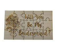 Will You Be My Bridesmaid Puzzle - Flowers, Horizontal