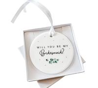 Will You Be My Bridesmaid Wedding Proposal Ceramic Ornament In Gift Box
