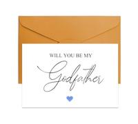 Will You Be My Godfather Card for Uncle Godfather Proposal Card for Men Goddad God Dad Fathers Day Cards for Uncles Goddad Proposal Gifts for Men God Father Uncle Godfathers Day Cards from Godchild