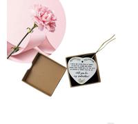 Will You Be My Godmother, Godmother Proposal, Godparent Proposal Heart Plaque - DWUENT Christening Gift, Acrylic (7.3x6.8cm) or Wooden (10x10cm), Goddaughter Godson Keepsake (WHITE, 7.3cm*6.8cm)