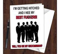 Will You Be My Groomsman Best Man Funny Card Selection Men Wedding Cards L299
