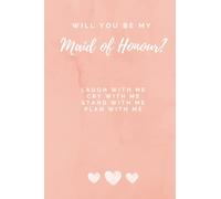Will you be my Maid of Honour: Pink marble Lined Maid of Honour Notebook for Ideas, Thoughts, Reminders, To-do-lists & Plans, Bridal Party Gift 6"x9" - 120 Pages